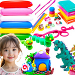 SUPER CLAY PLASTELINA PIANKOLINA GLINA MEGA DUŻA SENSORYCZNA +AKC 6 KOLORÓW