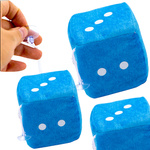 ZAWIESZKA KOSTKA PLUSZOWA BRELOCZEK KOSTKA DO SAMOCHODU KLUCZY DO GRY