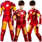 STRÓJ IRONMANA KOSTIUM IRON MAN GRUBY Z MIĘŚNIAMI rozmiar L