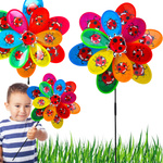 WIATRAK OGRODOWY DO ZABAWY BIEDRONKI DUŻY WIATRACZEK DLA DZIECI KOLOROWY