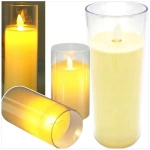 ŚWIECZKA LED 12.5 CM ELEKTRYCZNY WKŁAD DO ZNICZY ŚWIECA EFEKT PŁOMIENIA