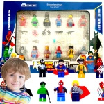 FIGURKI AVENGERS DUŻY ZESTAW 12 SZTUK KLOCKI AKCESORIA MEGA PACK 12w1 XXL