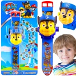 ZEGAREK PSI PATROL 3D Z PROJEKTOREM CHASE RZUTNIK WYŚWIETLA OBRAZ FIGURKA