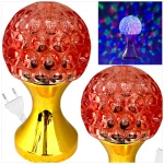 LAMPKA LED OBROTOWA DEKORACYJNY PROJEKTOR OBROTOWY ŚWIECI LED 18CM KULA