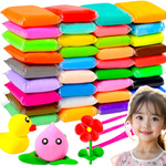 SUPER CLAY PLASTELINA PIANKOLINA GLINA KREATYWNA SENSORYCZNA +AKC 24 KOLORY