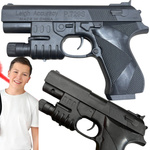 PISTOLET NA KULKI CELOWNIK LASEROWY LASER IMITACJA BRONI DLA DZIECI 