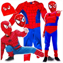 SPIDERMAN - STRÓJ DLA CHŁOPCA GRUBY Z MIĘŚNIAMI