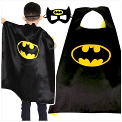 STRÓJ BATMAN PELERYNA KOSTIUM MASKA 3w1 PRZEBRANIE DLA CHŁOPCA N A BAL