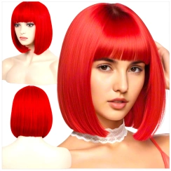 PERUKA CZERWONE WŁOSY